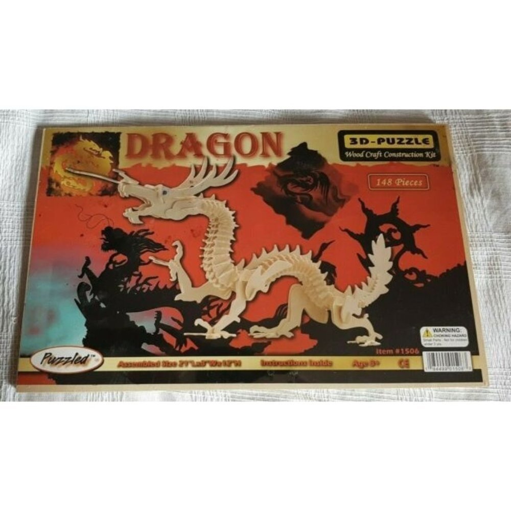 Dragon wood 3D puzzle kit